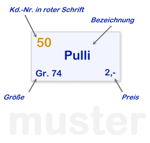 Mustervorlage Bazar Tigerente Schlachters